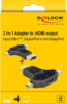 Aperçu de Adaptateur HDMI Delock DP/Mini-DP/type C