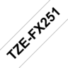 Widok produktu Brother Taśma TZe-FX251 24mmx8m, biała w pomniejszeniu