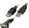 DB9 (RS232) (m) - USB-A (m) adapter előnézet