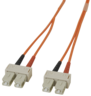 Miniatuurafbeelding van FO Duplex Patch Cable 50/125 µ SC-SC 1m