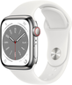 Widok produktu Apple Watch S8 GPS+LTE 41mm stal, sreb. w pomniejszeniu
