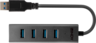 LINDY USB 3.0 hub 4 port, fekete előnézet
