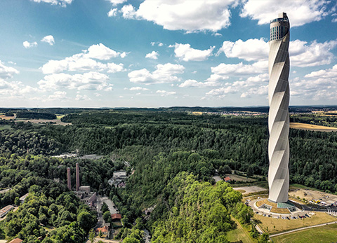 Picture of the Rottweil test tower and surroundings