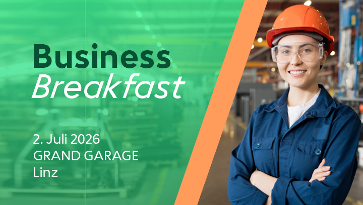 Einladungsbanner für Business Breakfast für IT & OT für Industrie