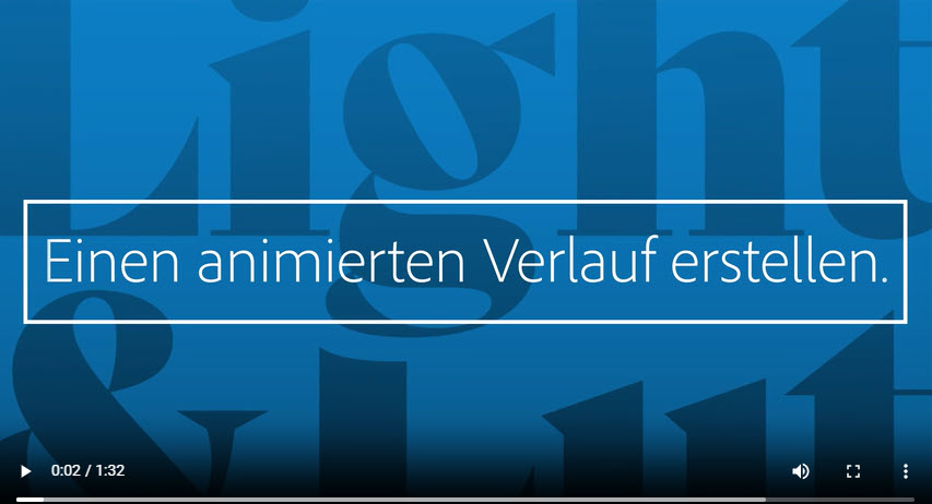 Image Adobe Video Create animated gradient