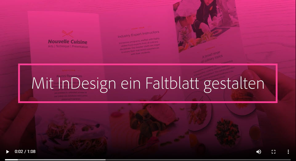 Design a leaflet with InDesign