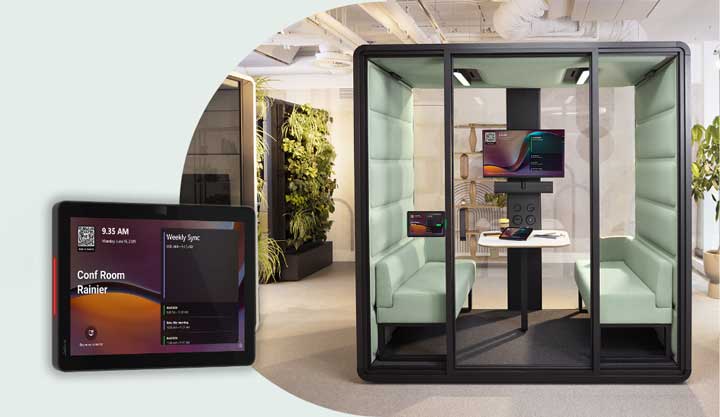 Display for room booking