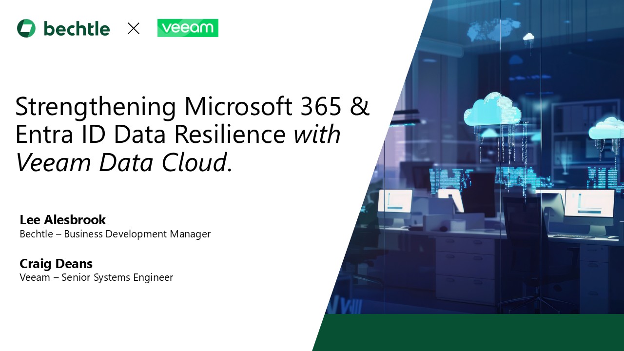 Collaboration between Bechtle and Veeam to enhance data security for Microsoft 365 and Entra ID with cloud solution