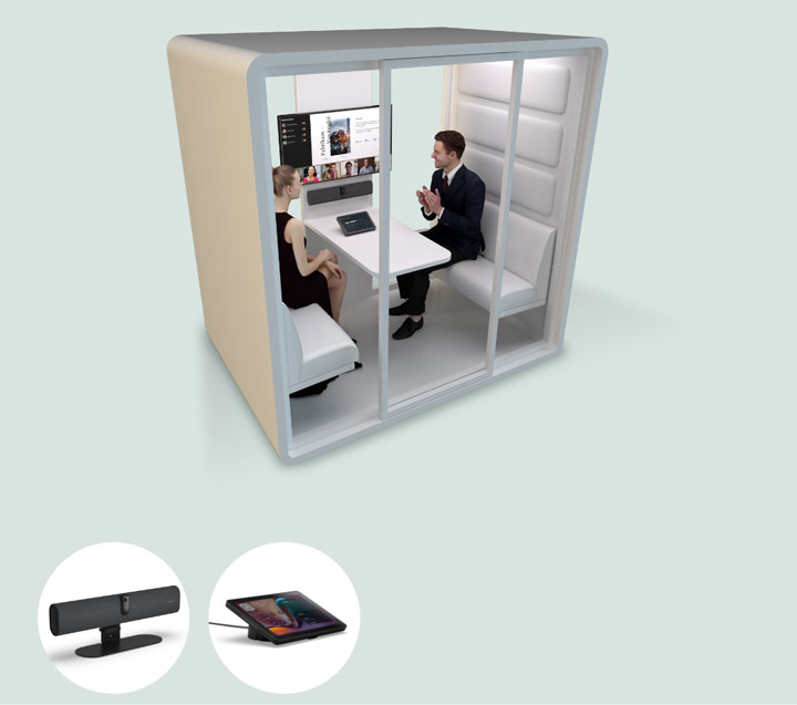 Video bar system in an huddle room