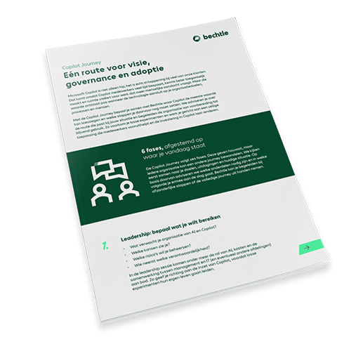 Information sheet on governance and adoption with six phases and leadership questions for successful implementation