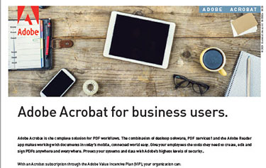 Image Flyer Adobe Acrobat for Business