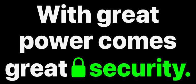 Apple der Mac macht das: Great Power.