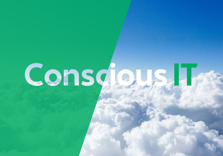 Conscious IT Banner in the sky