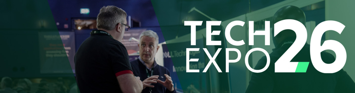 Person wearing headset at Tech Expo 26 – attending trade fair with focus on technology networking