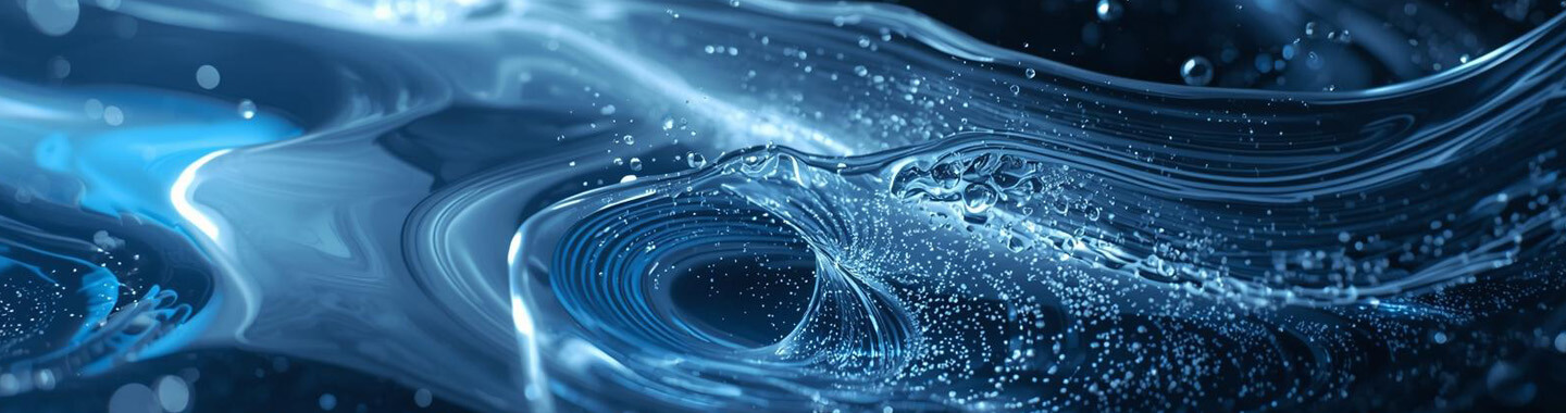 Grafisches Bild mit Wasserstrudel für Neptune Wasserkühlung