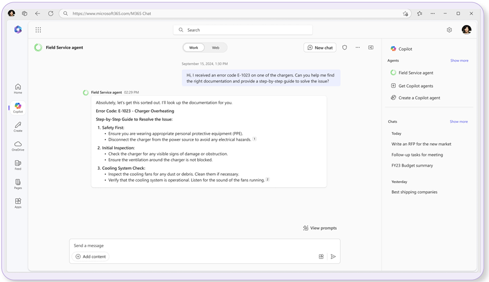 Foto pantalla Microsoft 365 Copilot