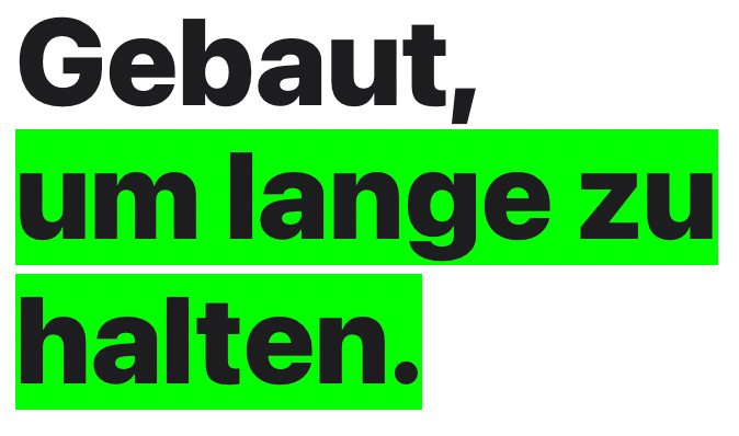 Apple der Mac macht das: Gebaut um lange zu halten.