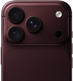 Close-up of the back of a smartphone with triple camera and LED flash in dark color