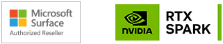 Microsoft Surface & Nvidia RTX Spark Logos