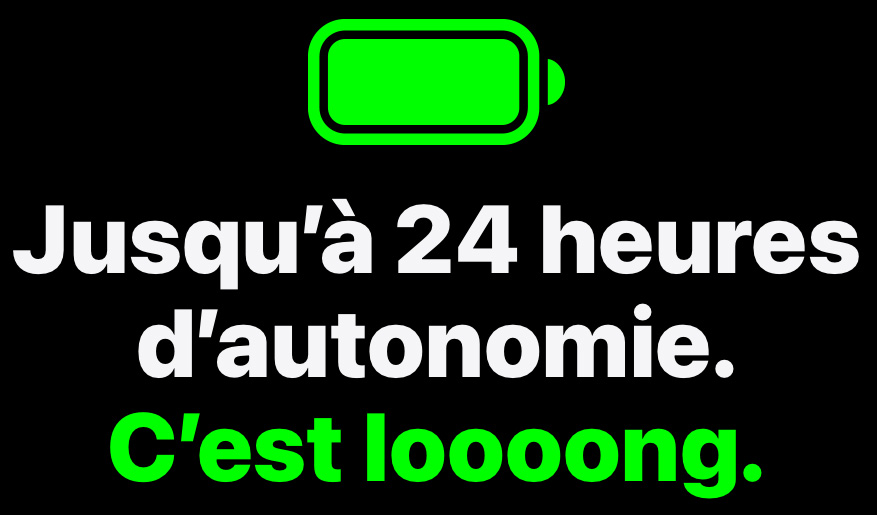 jusqu a 24 heures d'autonomie
