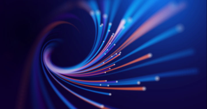 Illustration von Datenströmen