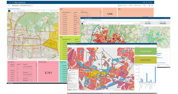 Graphics and maps from the municipal utilities