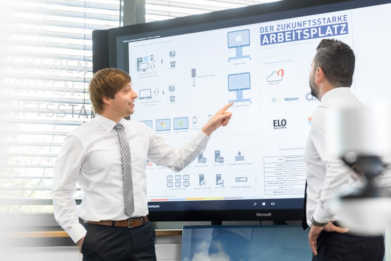 Hamburg moderner Arbeitsplatz