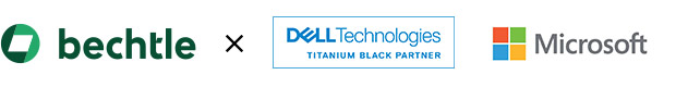 Logos bechtle Dell Technologies Microsoft