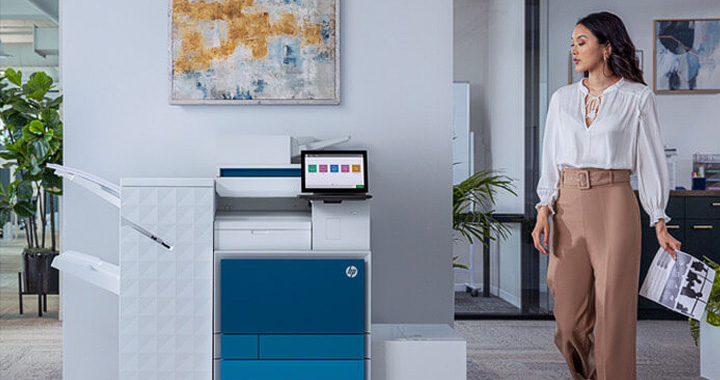 HP printer in an office