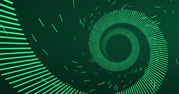 Futuristic green illustration