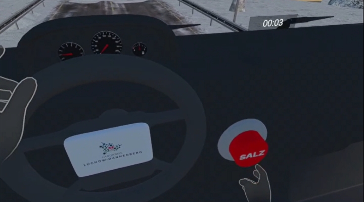 virtual gritting vehicle