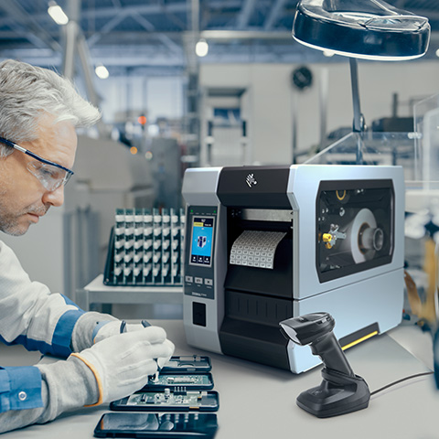 Zebra printer production