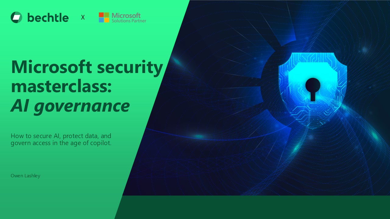 Microsoft security masterclass - AI governance