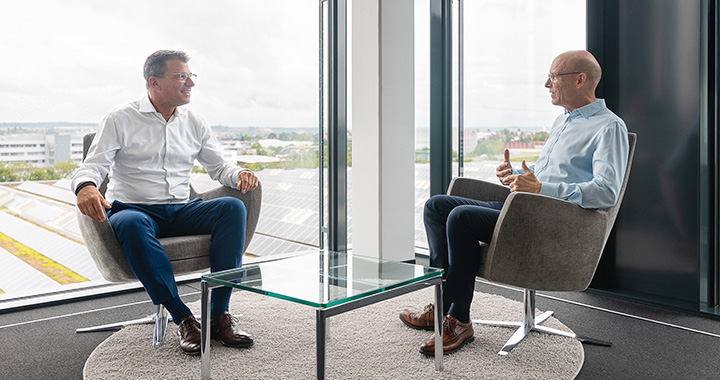 Professor Dr Martin Kaloudis and Steven Handgraetinger