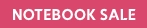 Label mit Text Notebook Sale