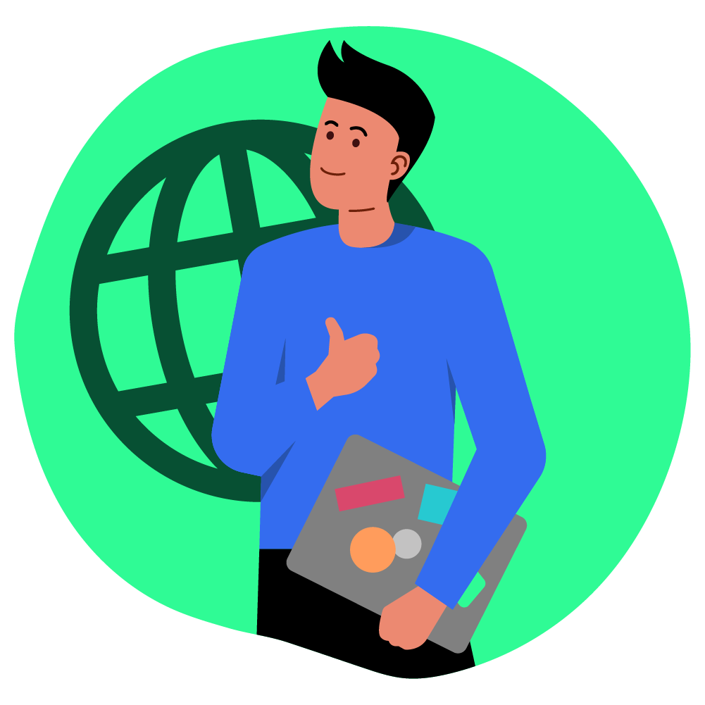 Illustration of own laptop