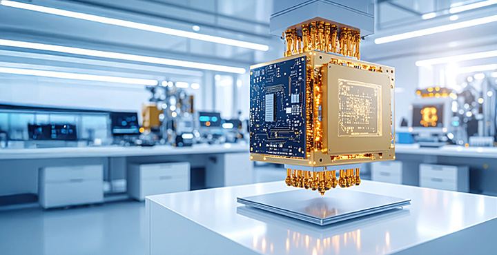 Bild eines Quantencomputers