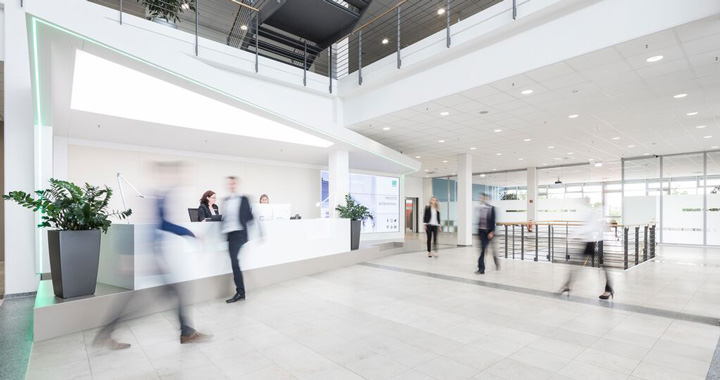 People in the building