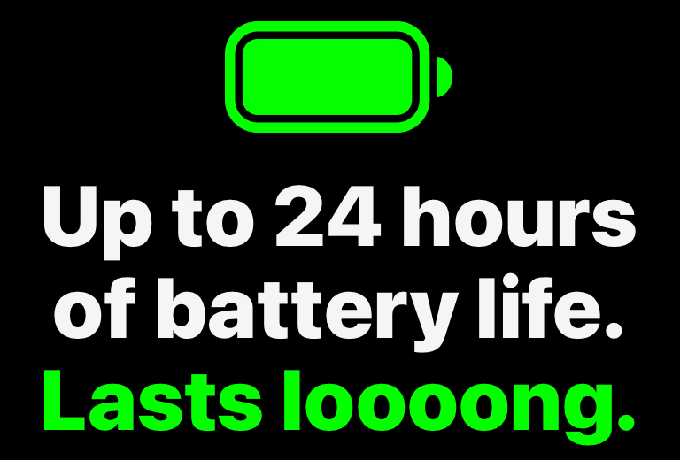 Apple Mac does that: Batterylife