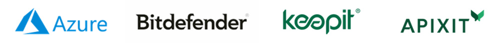 Logos of various IT and security companies representing partnerships and technology diversity