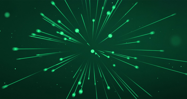 Futuristic green illustration