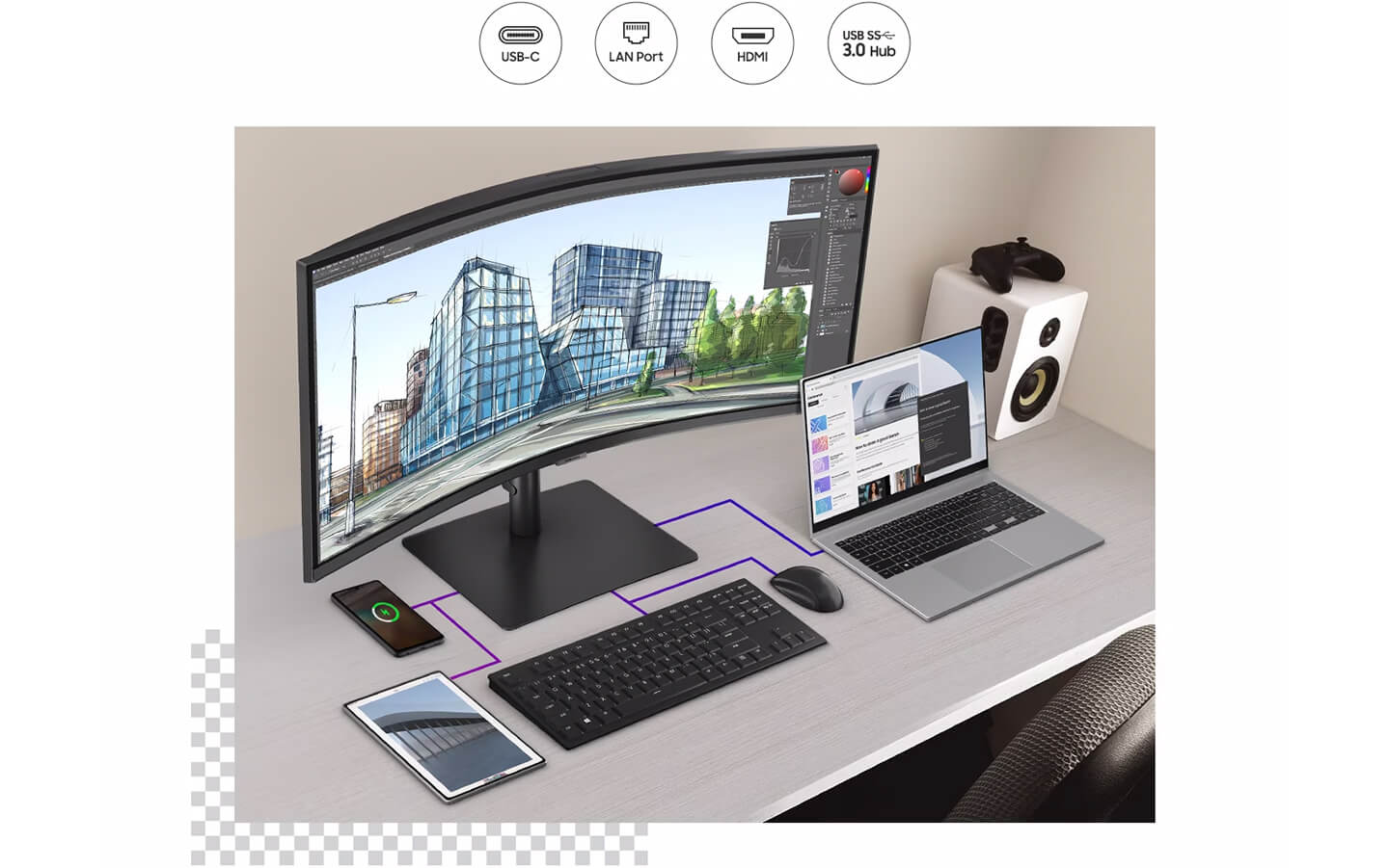 Samsung S6 series ViewFinitiy monitors | Connections