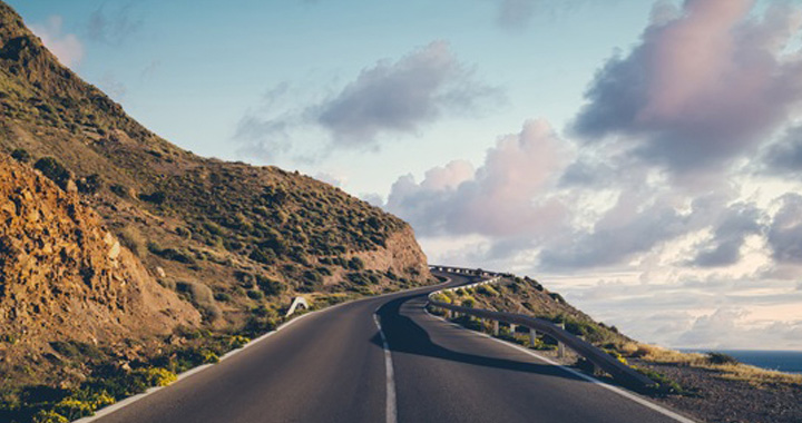 Bechtle Journey Banner street with mountains