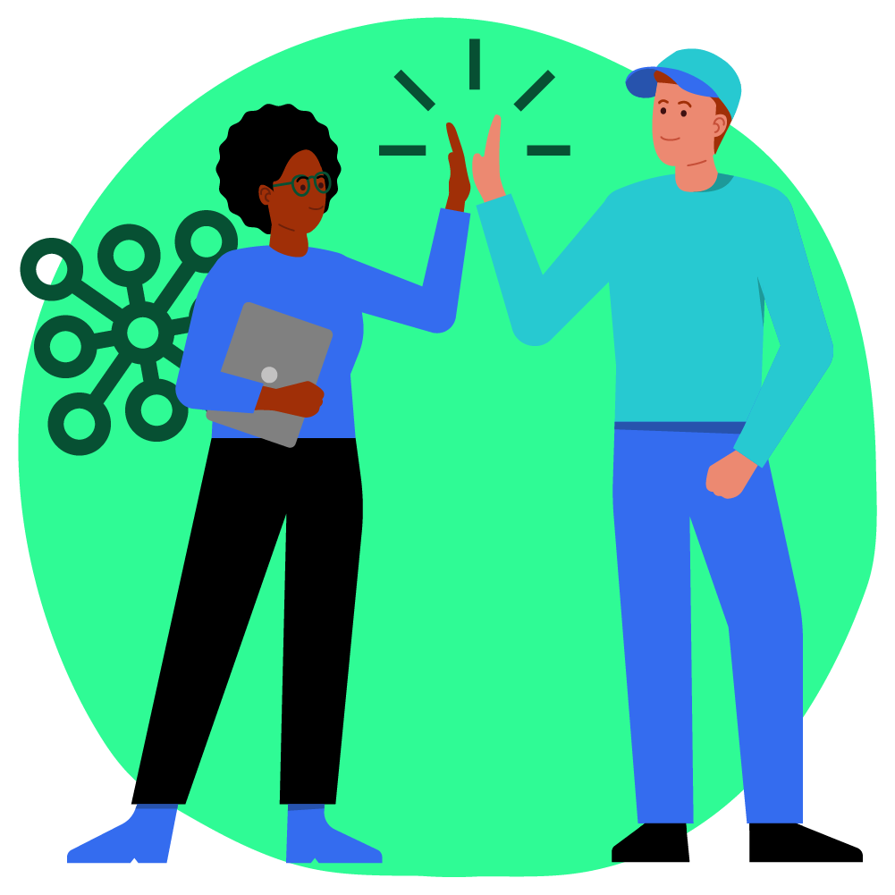 Illustration well connected