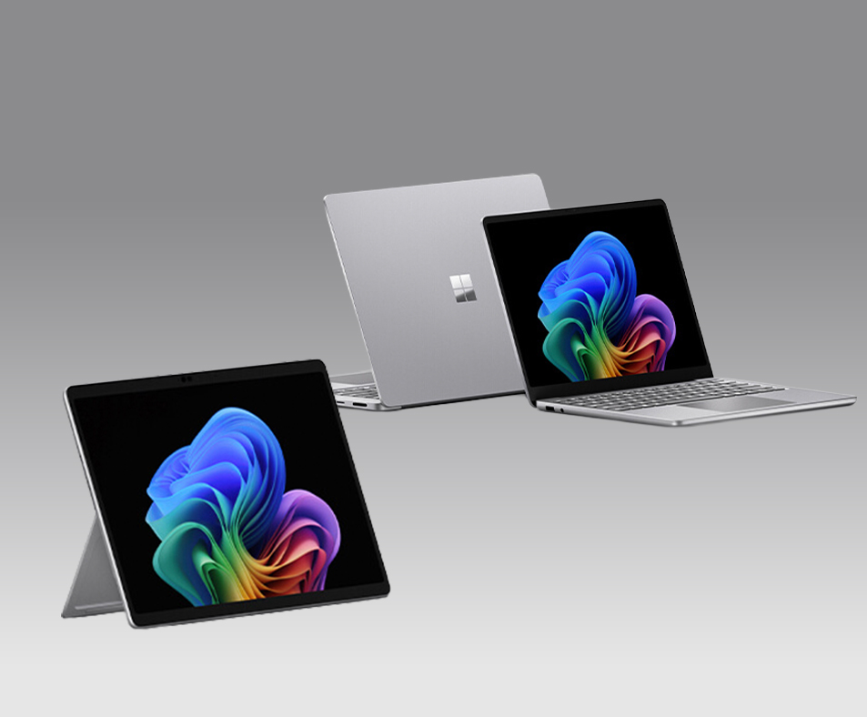 Microsoft Surface for business 3 devices in silver