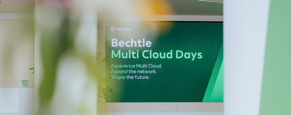 Schild: Bechtle Multi Cloud Days