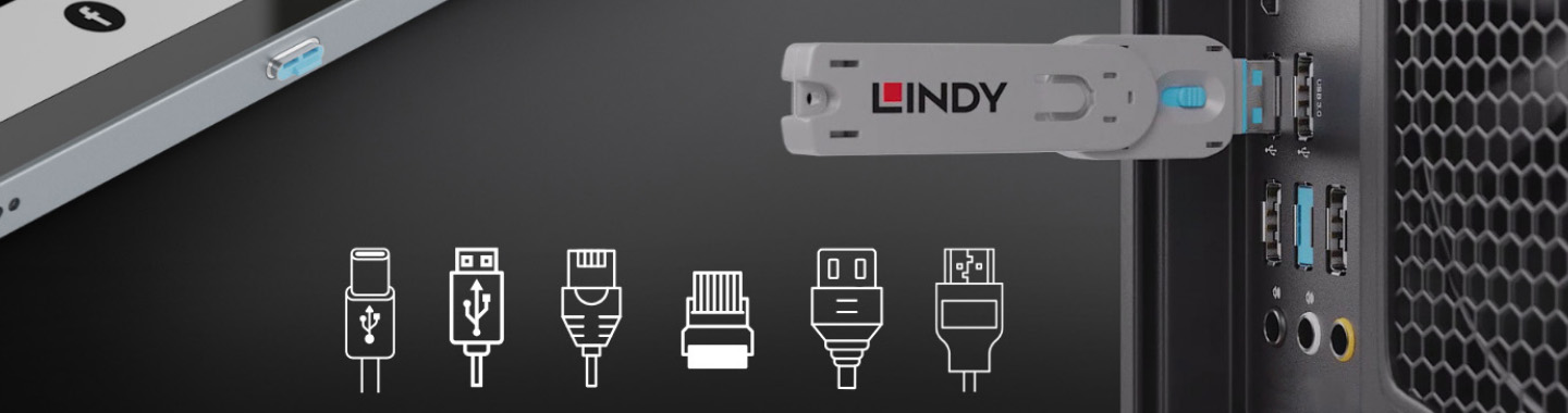 Lindy USB adapter plugged into PC