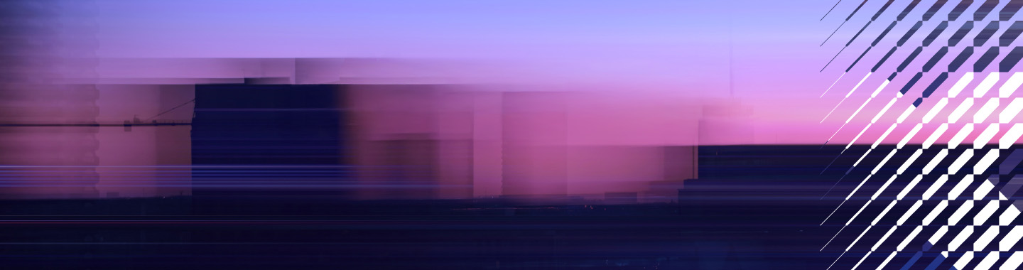 Abstraktes Banner in Rosa und Lila