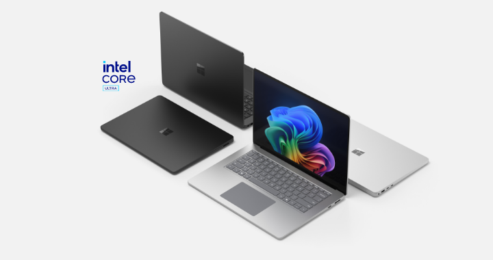 Microsoft Surface Laptops silber und schwarz mit Intel Core batch