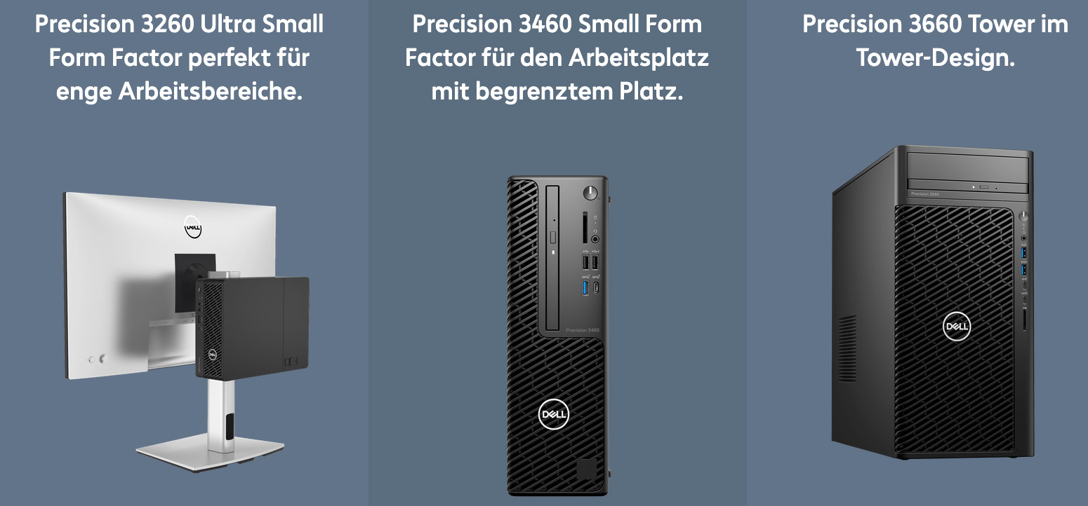 Die Dell Precision 3000 Serie.